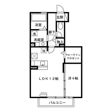 花水木Ｆ棟の物件間取画像